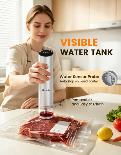 Compact Handheld Vacuum Sealer for Food with 20 Reusable Vacuum Bags