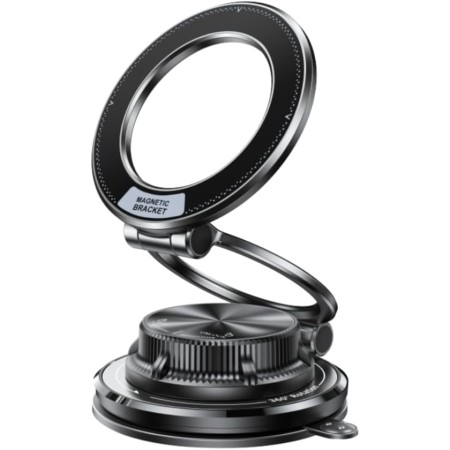 Otemly Ultra-Thin Vacuum Gel Magnetic Phone Holder for Car, [95LBS Max Suction] 360° Adjustable Zinc-Alloy Cell Phone Car Mount for MagSafe, Fit for iPhone 17 Pro Max/16/15/14/13/12 & Android