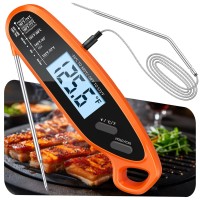 Otemly Digital Meat Thermometer for Cooking with Dual Probe, Large Backlit & Magnet, Instant Read Kitchen Food Thermometer for Turkey Candy Oven Grill BBQ Smoker Oil, Gifts Stocking Stuffers Christmas